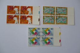 1985 Sondermarken II SBK 717 - 719 4er-Blocks ET