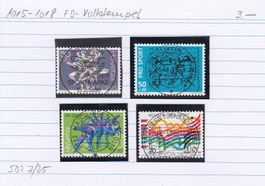 W67, W73, W80 FD-Vollstempel vom Ort, W65 ohne FD-Stempel