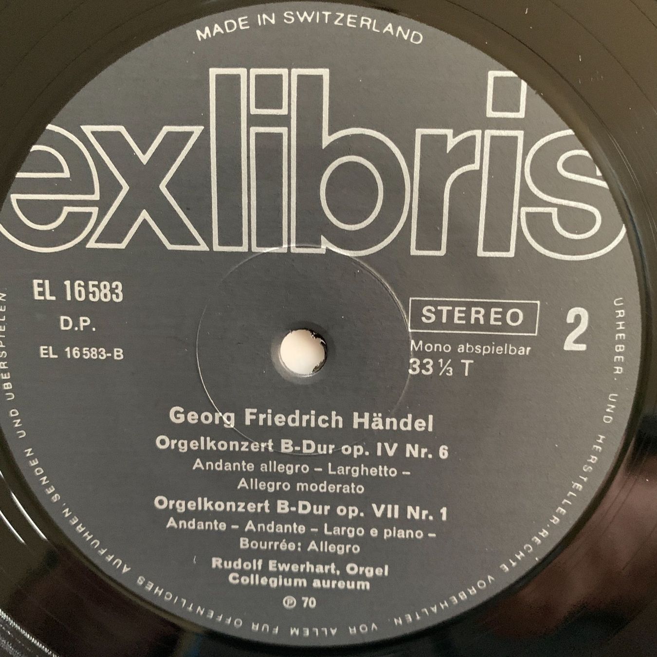 Dischi in vinile: Ewerhart/Collegium aureum: Orgelkonzerte – Usato da Stans venduto da Abukadnezar 2