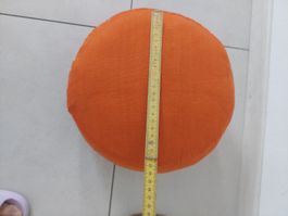 Oranges Meditationskissen, Yogakissen, Top Zustand! 24cm