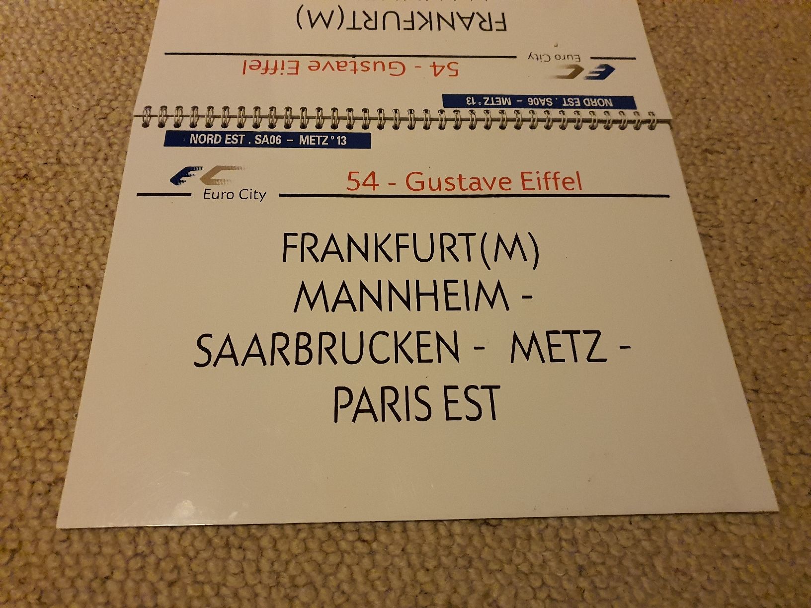 SNCF Ecriteaux: Plaquette de destination SNCF – D'occasion à Lavey-Village par Lofoten93