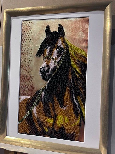 Posters & Illustrations: Perlrenstckereibild "Pferd" – Neuf (Voir description) à Inwil par mm70 2