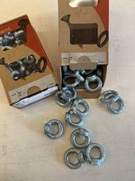 42 Stück Ringmuttern M8 Stahl Verzinkt