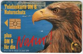 Seeadler - volle Benefiz Telefonkarte von Deutschland
