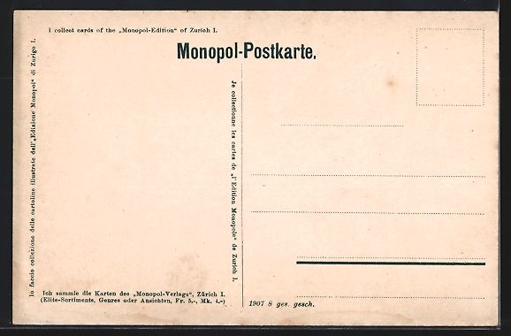 Ansichtskarten: AK Genève, Hotel des Postes – Gebraucht aus Berlin von bartko-reher 1