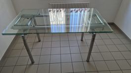 Table à manger en verre extensible design moderne