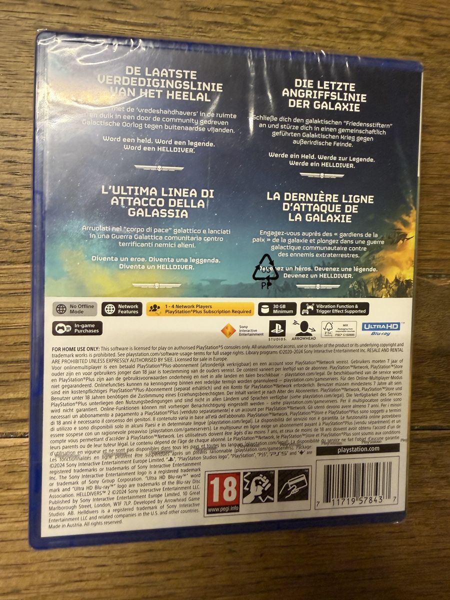 Giochi: Helldivers 2 PS5 Spiel neu und originalverpackt – Nuovo e nell'imballaggio originale da Seengen venduto da Gegu2 1