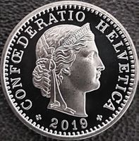 20 Rappen 2019 stgl. / aus Münzsatz