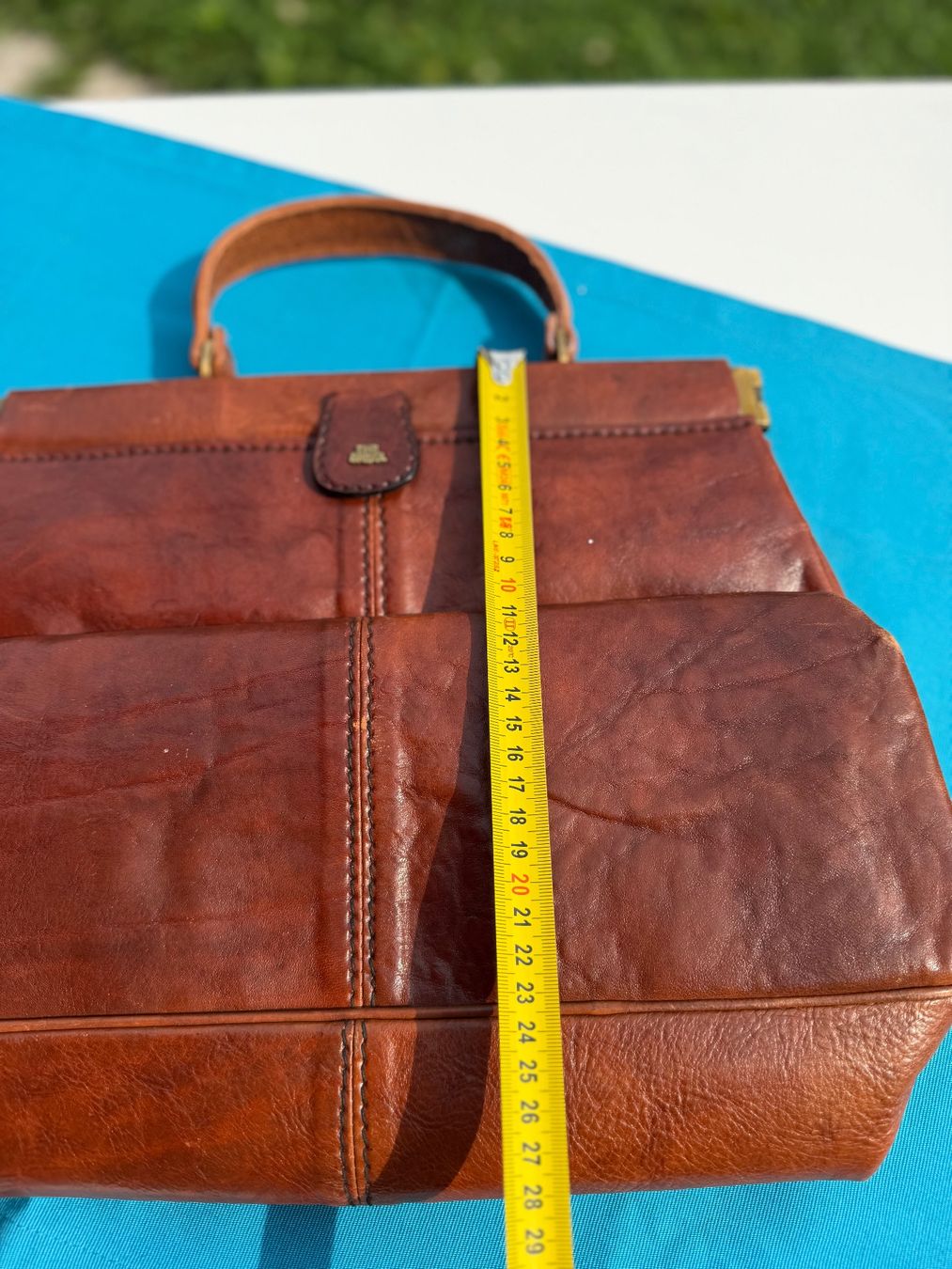 The Bridge Borse: Vintage Ledertasche von The Bridge - Braun – Usato da Cugnasco venduto da tizianaq 6