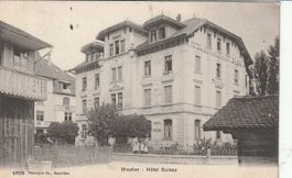Alte Ansichtskarte Moutier – Hôtel Suisse, 1909