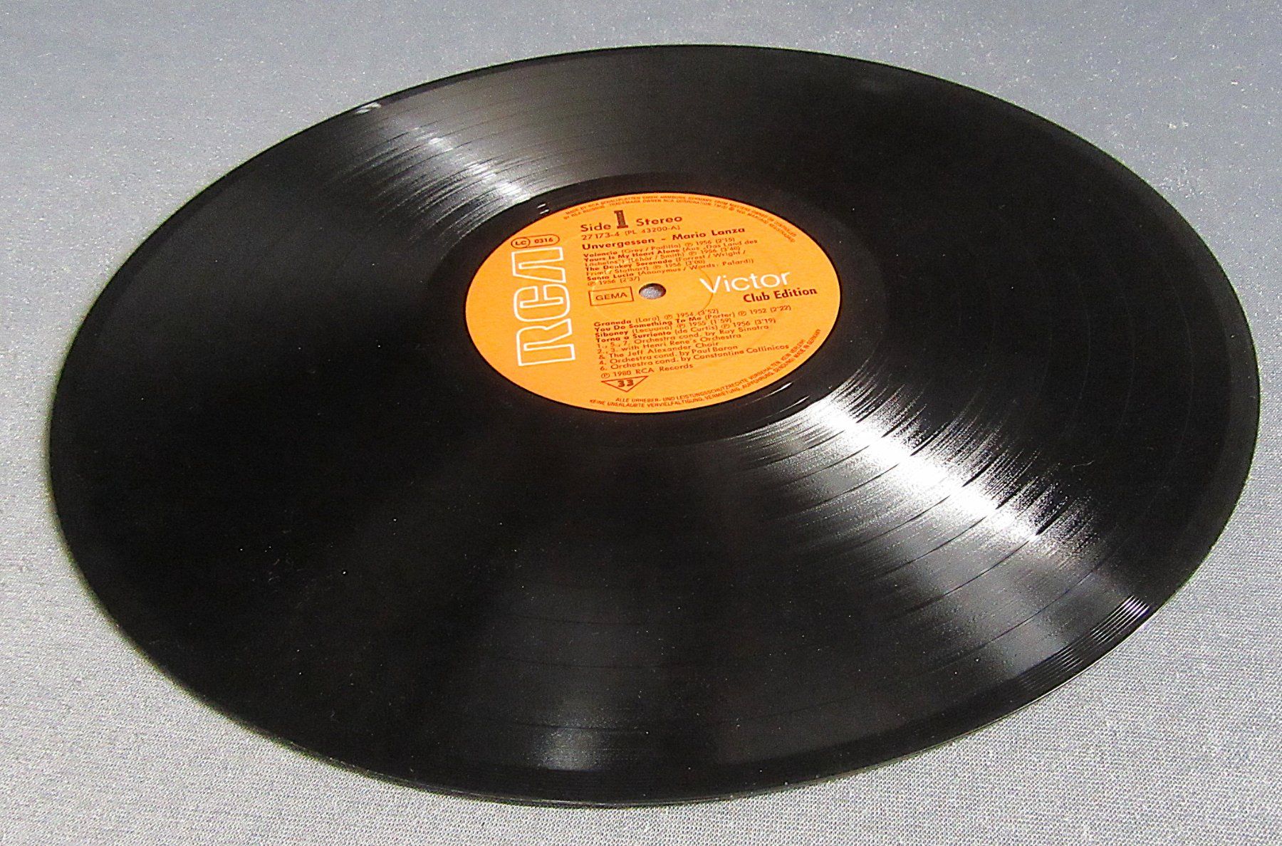 Dischi in vinile: LP - Mario Lanza - Unvergessen – Usato da Auenstein venduto da Padabimbim 2