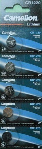 Caricatori & Batterie: 5 Knopfzellen CR1220 - 3Volt - Camelion – Nuovo e nell'imballaggio originale da Zürich venduto da hpr_3029