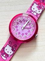 Kinderuhr Hello Kitty Pink guter Zustand