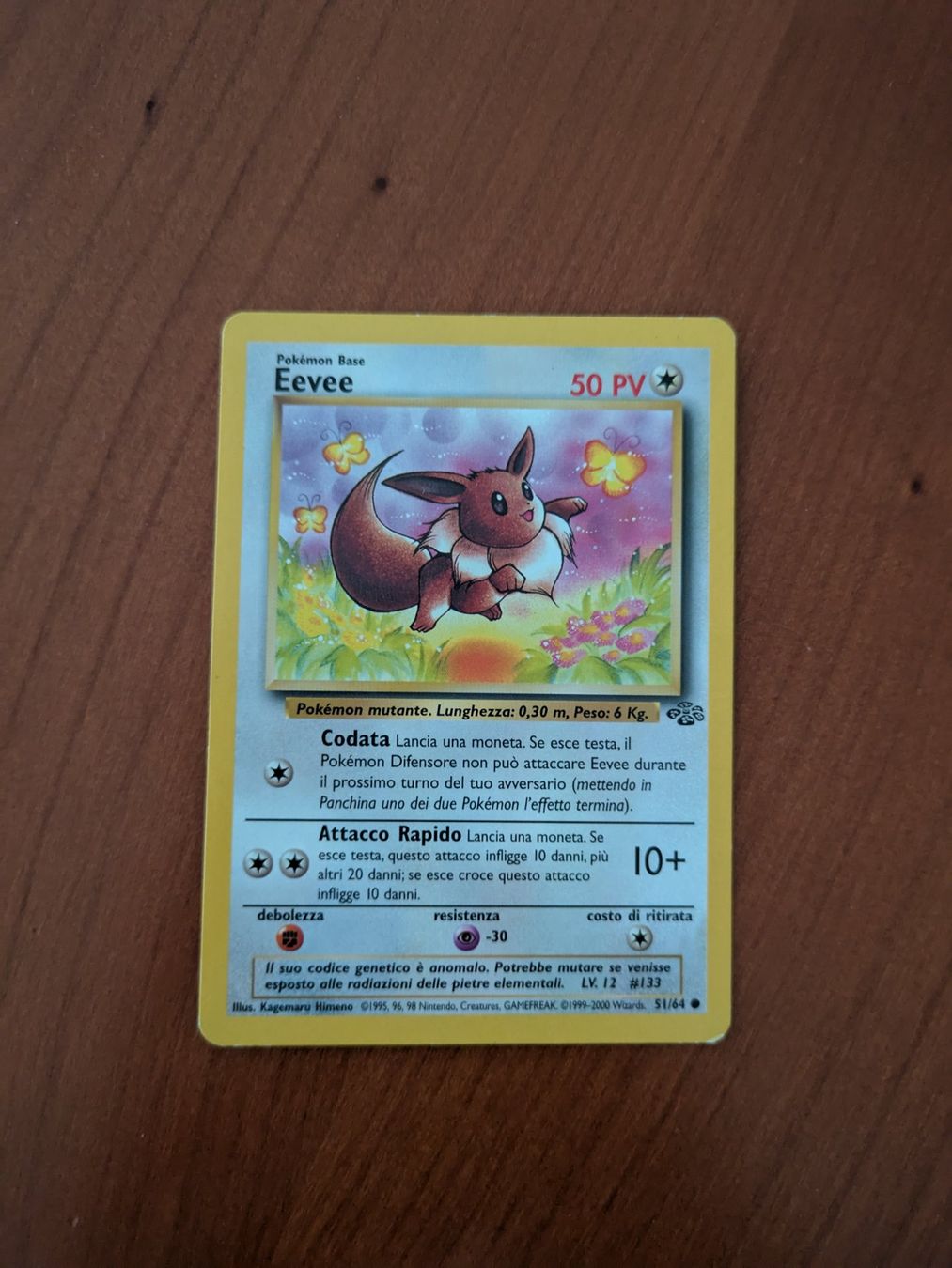 Pokémon Sammelbilder & Trading cards: EEVEE, JUNGLE, 51/64, 2000, ITA, EXCELLENT – Gebraucht aus Losone von AlpineLayer