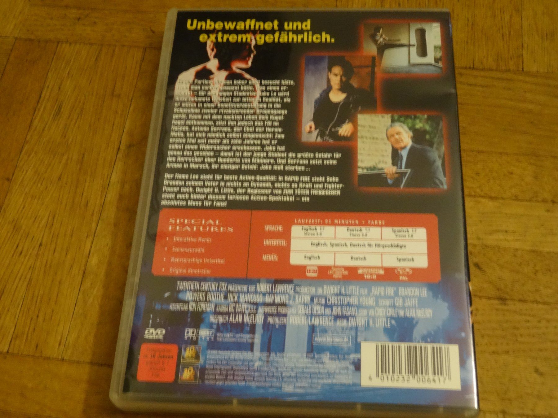 Alle DVDs: Rapid Fire DVD Brandon Lee – Gebraucht aus Olten von Disc-Verkauf 2