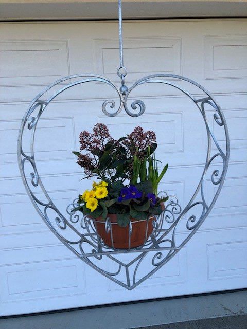 Whitefurze Venezianischer Hängekorb – Klassischer Blumenampel Aus Metall, Für Balkon, Terrasse Oder Garten