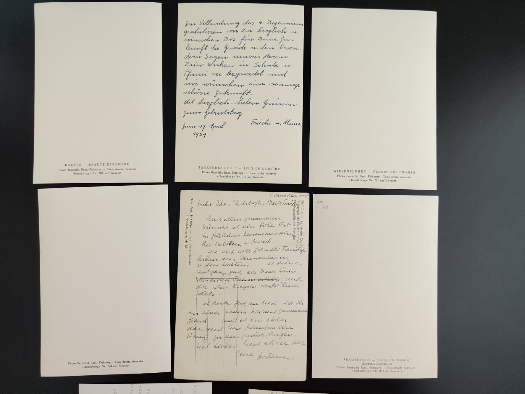 Cartoline postali: Benedikt Rast, Handabzug, alt 8 AK – Usato da Ohmstal venduto da Lebensfreude05 2