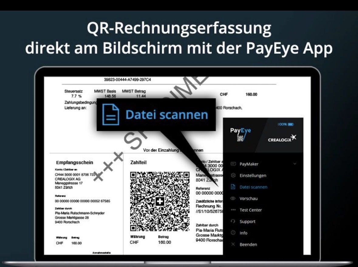 Scanner: Belegleser QR Code PayEye – Gebraucht aus Dietlikon von nelden 4