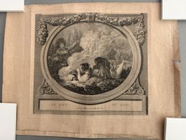 Stichgravur "Le Pot au Lait" Nicolas Ponce Paris 1780
