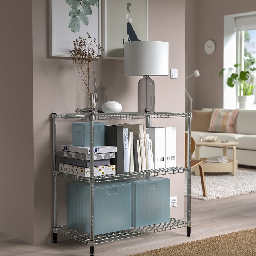Ikea Étagères:  Spacious Galvanised Metal Shelving Unit – D'occasion à Zürich par sof_xx8n 3
