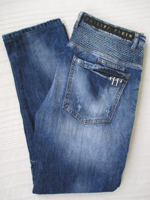 Philipp Plein Jeans: Philipp Plein - Biker Denim Jeans Gr. 52 – Usato da Wetzikon ZH venduto da icewear 5