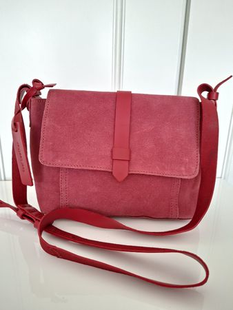 Sac Mint&Berry en cuir & daim rose – style chic