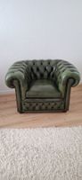 Chesterfield Sessel, Leder, Top Zustand!