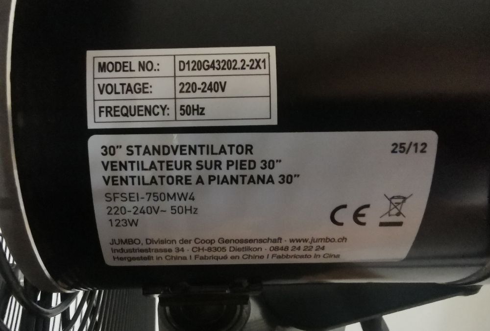 Ventilatori: Ventilator ayce 30" – Nuovo (secondo la descrizione) da Aarburg venduto da saluvava 1
