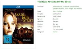 The House At The End Of The Street (Bluray)