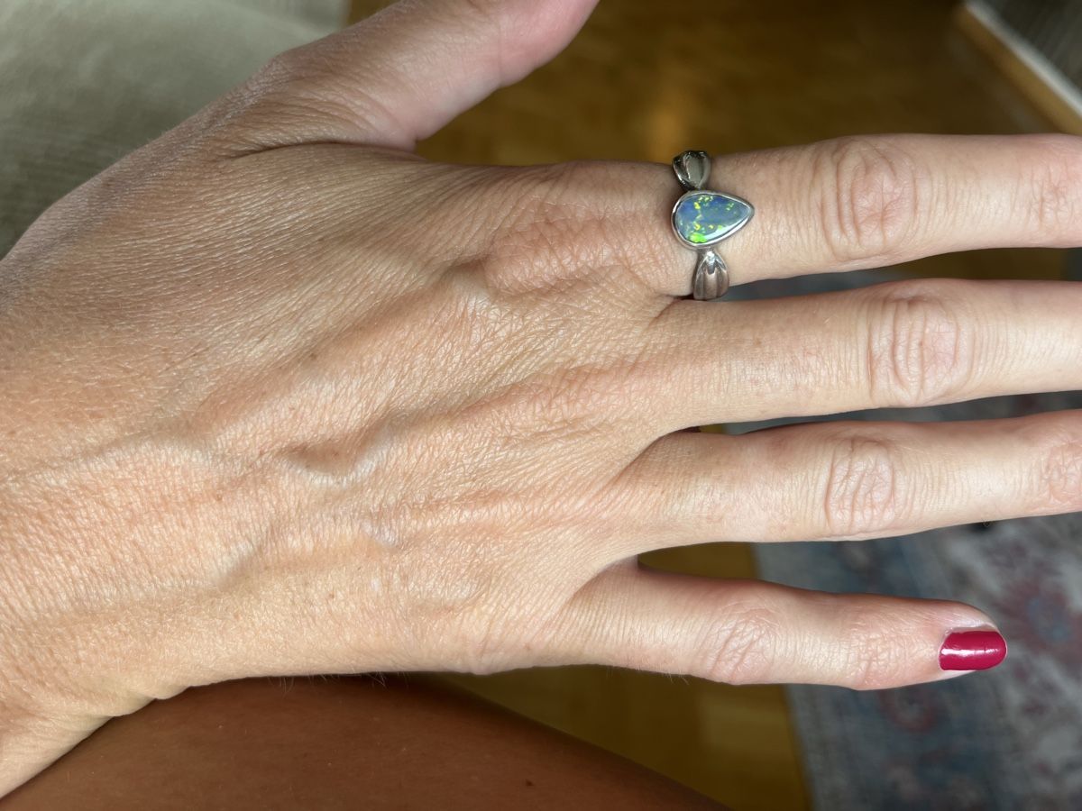 Anelli: 925 Silberring Gr. 54 mit schönem Cabochon – Usato da Adliswil venduto da Isabel.Blum 2