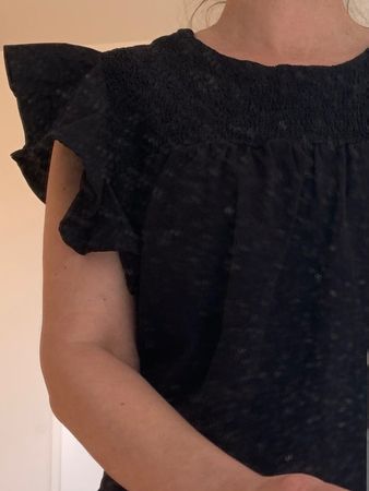 Bluse mit Volants - Grösse M