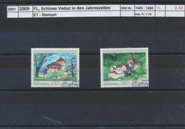 2009 FL, "Schloss Vaduz in den Jahreszeiten", ET - Stempel