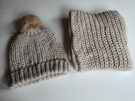 Ensemble bonnet écharpe