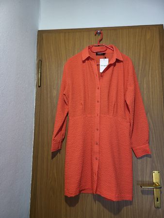 Desigual robe chemise orange, taille L/XL neuve avec étiquet