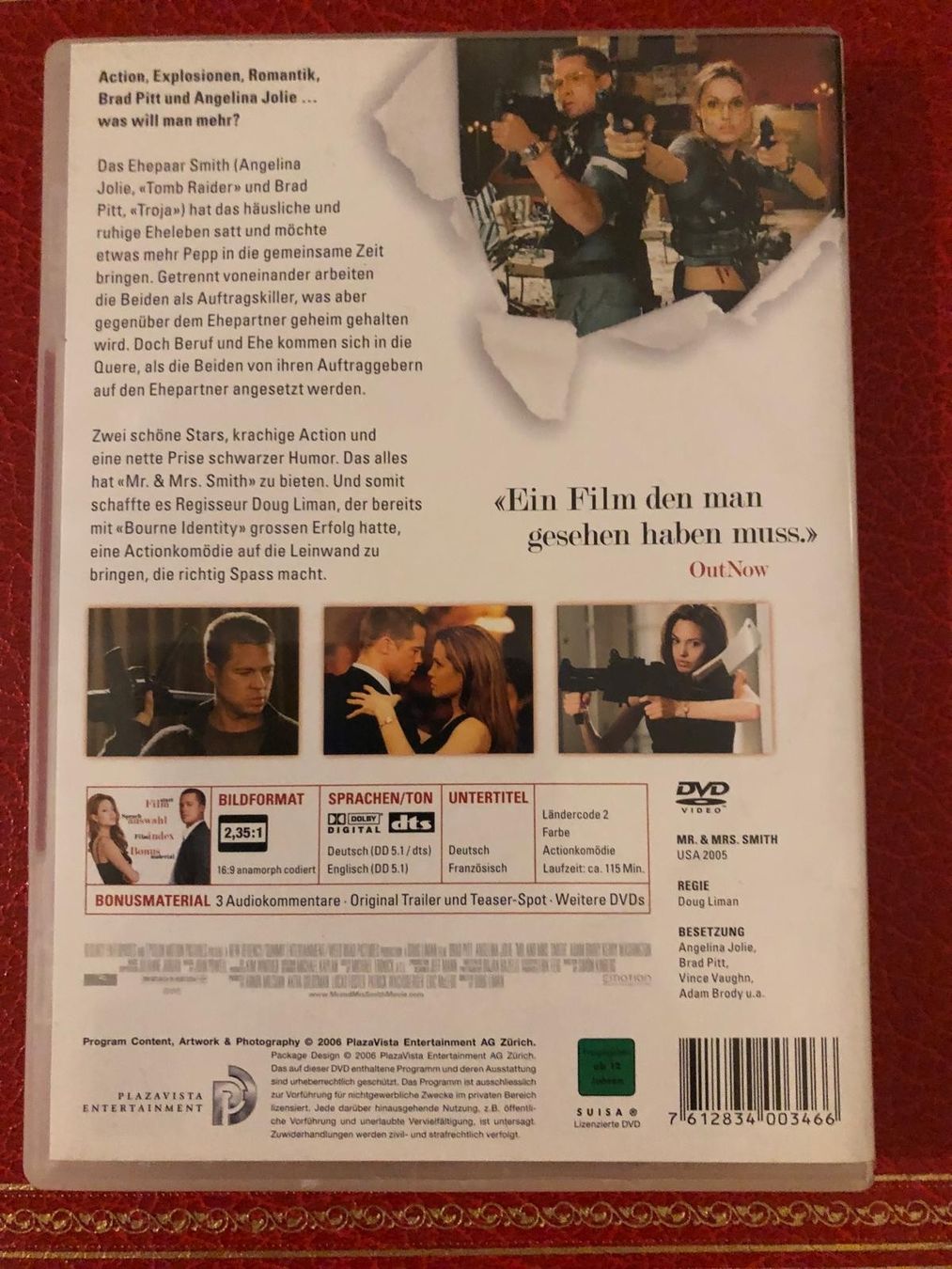 Tutti i DVDs: Mr. & Mrs. Smith DVD - Action, Spass, Top Zustand! – Usato da Gossau SG venduto da mog_2q7f 1