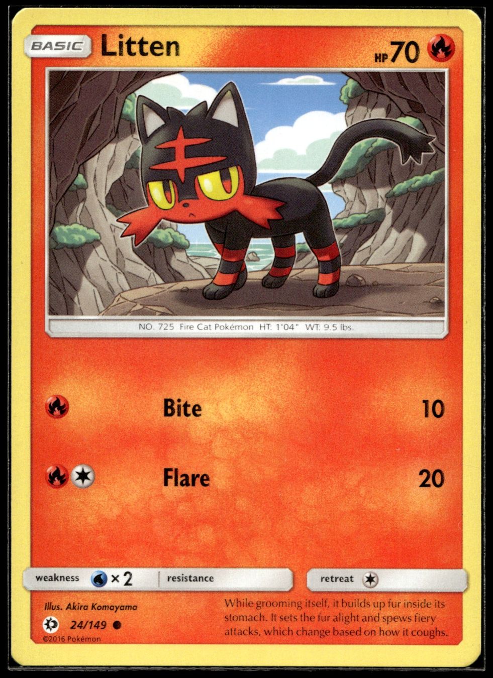 Pokémon Carte collezionabili: Litten (SUM EN 24/149) – Nuovo (secondo la descrizione) da Affoltern am Albis venduto da Chiesa_5