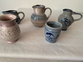 Dekoset mit Krügen und Vasen    27.