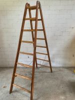 Alte, kaum benutzte MOBIL Bockleiter Holz Holzbockleiter