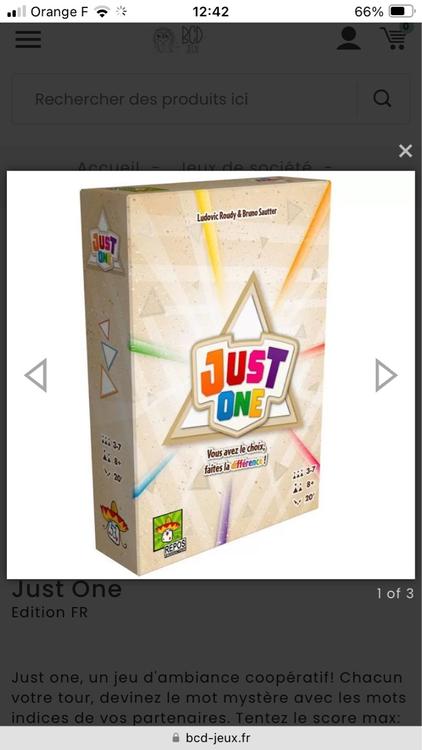 JEU Just one