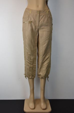 TUZZI Damen Hose Leinen Sommerhose/beige/Lp:259/Gr.36/S/Neu