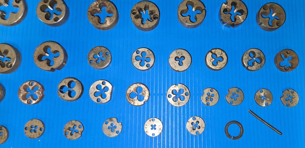 9-tlg Rohrgewindeschneider Set - Gewindeschneidkluppe Für Wasserrohre 1,2-2,5cm