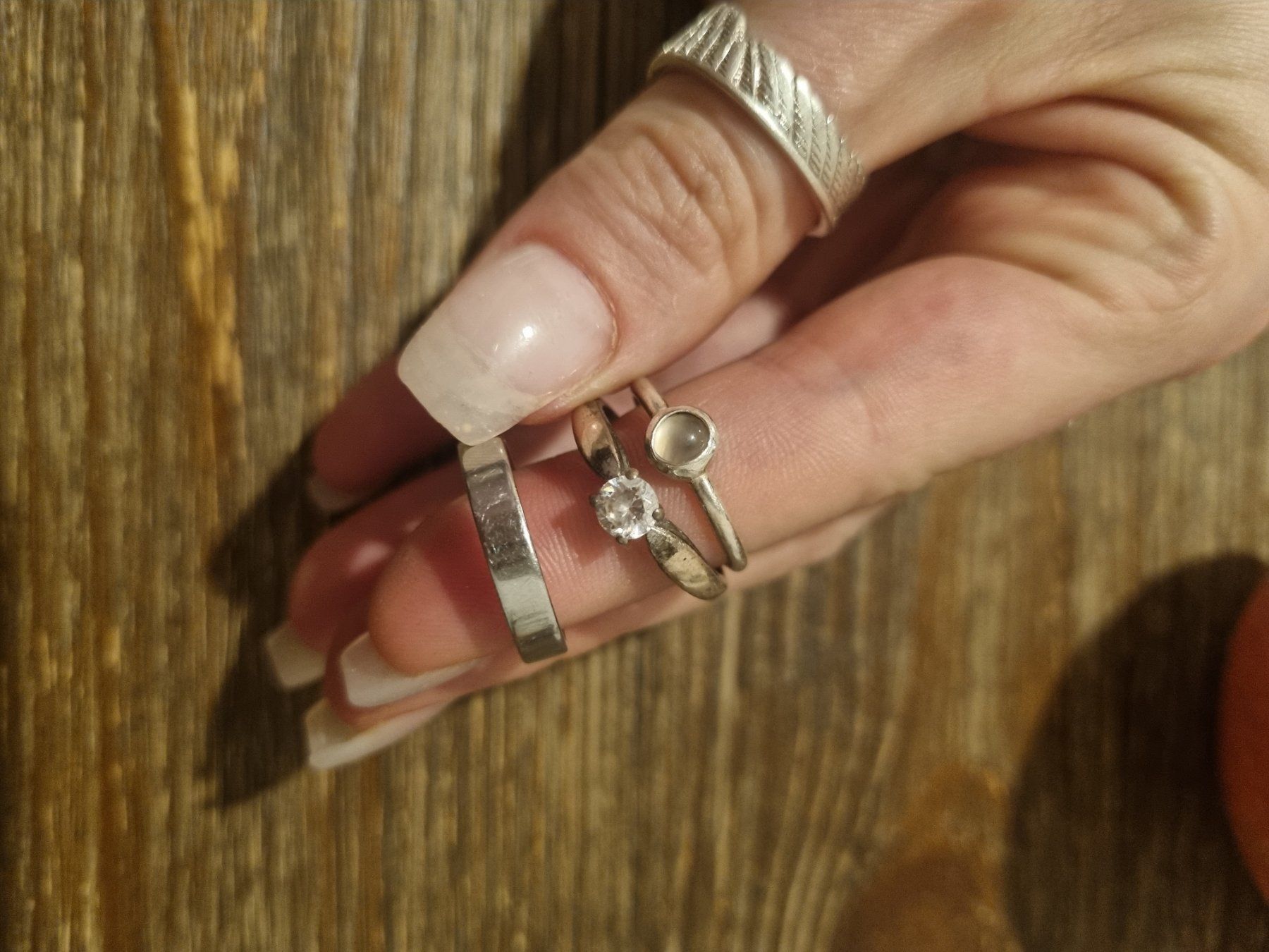 Anelli: Silberringe 3 Stk Silber Ring mit Steinchen Ring silber – Usato da Pratteln venduto da madi1990