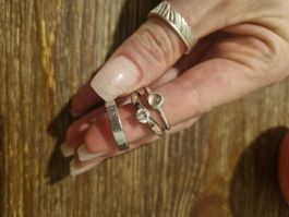 Silberringe 3 Stk Silber Ring mit Steinchen Ring silber
