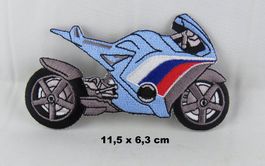 MOTORRAD - Aufnäher - Aufbügler - Stickerei - 11,5x6,3cm