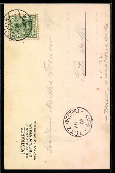 Cartoline postali: Litho Berlin, Oranienburger Strasse, Kai – Usato da Berlin venduto da bartko-reher 1