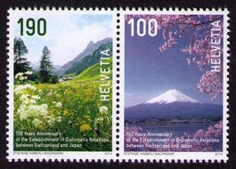 2014_1491+92_150 J. dipl. Beziehungen Schweiz-Japan_Paar !**