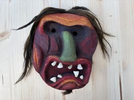 seltene alte Walliser / Lötschentaler Holzmaske