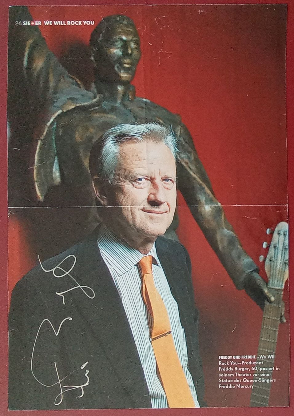 Autografi: Freddy Burger Autogramm signiert Magazinbild – Usato da Bischofszell venduto da Gottselig