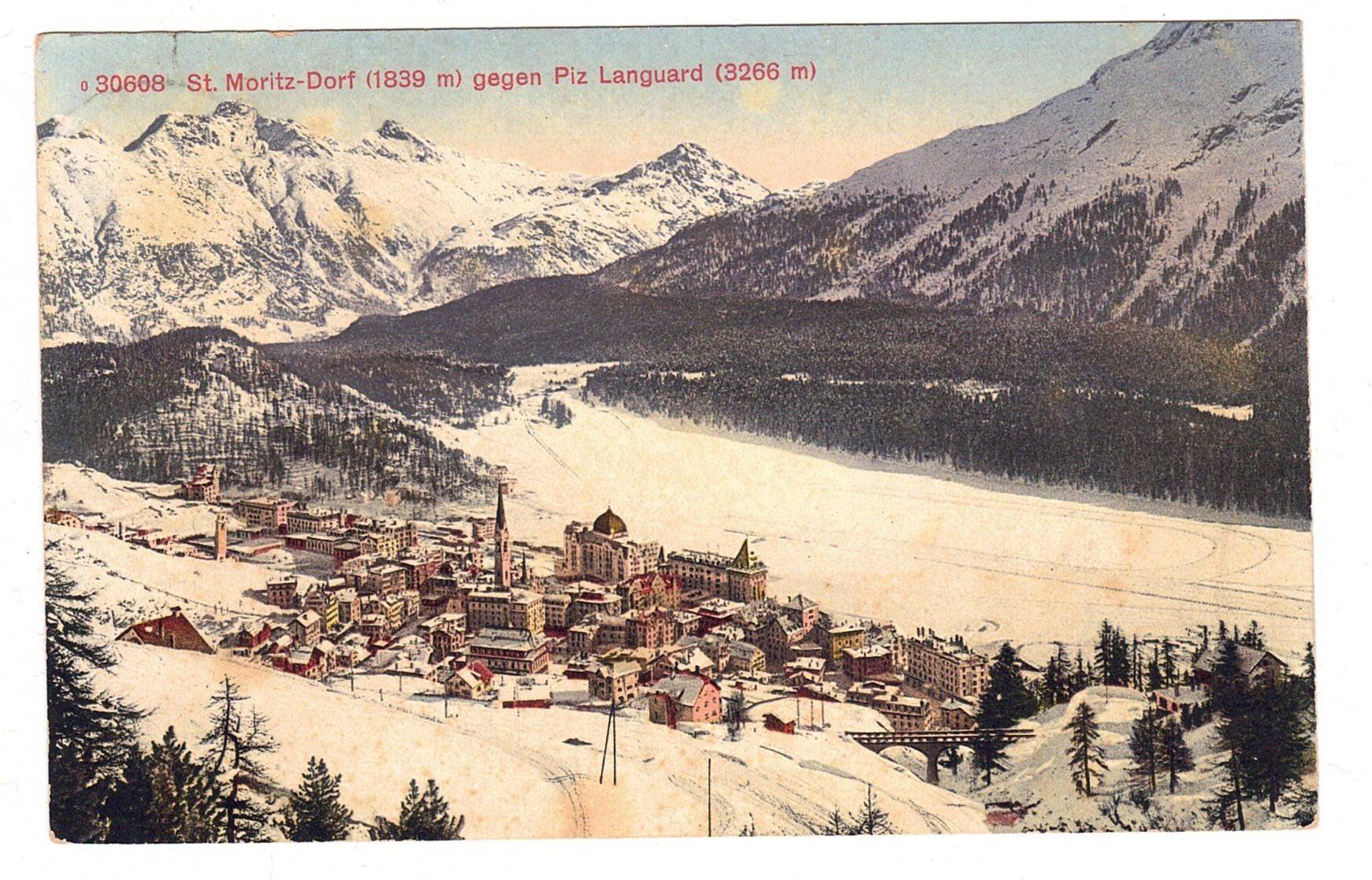 Cartoline postali: 1917 St. Moritz-Dorf – Usato da Kreuzlingen venduto da Koi4
