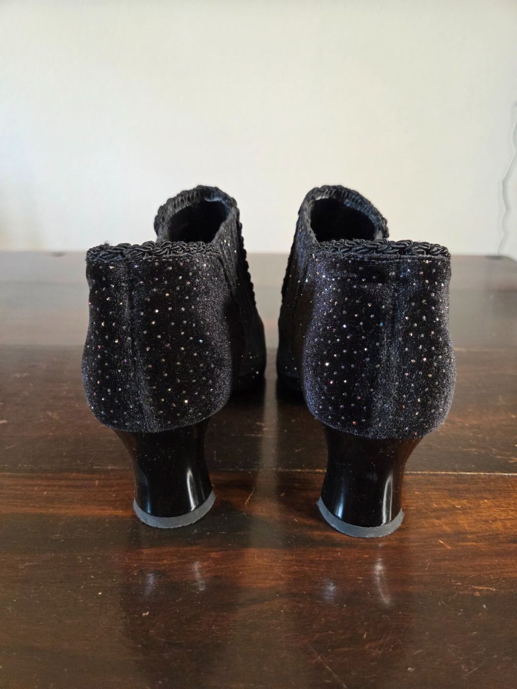 Damenschuhe: Vintage Glitzer Samt Ankle Boots Gr. 39.5 – Gebraucht aus Bern von -Aniko- 3